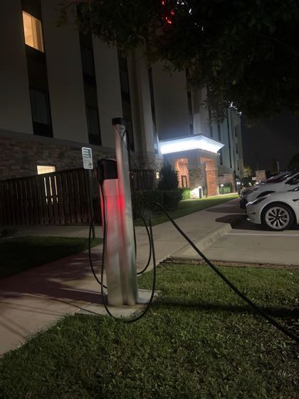 EV charger at Hampton Inn & Suites Dallas/Plano-East