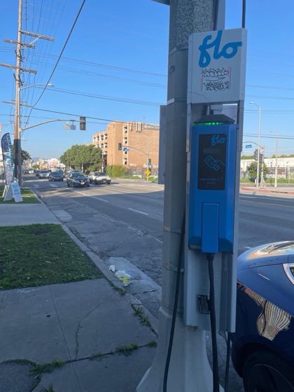 EV charger at Crenshaw Blvd & W 36th St Parking
