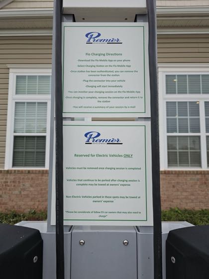 EV charger at Summerfields Lofts - Clubhouse