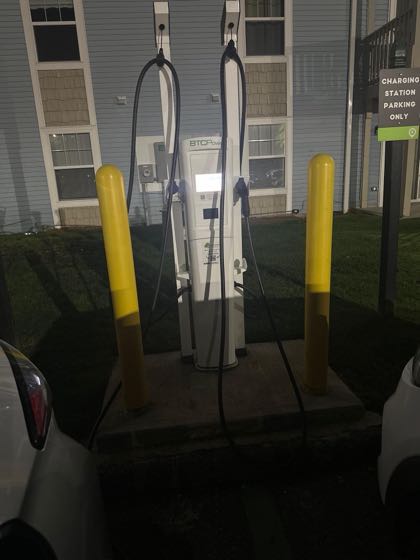 EV charger at California Apartments