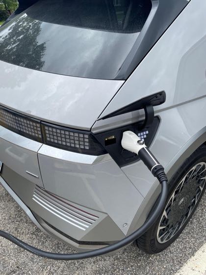 EV charger at Mansfield Town Clerk's Office
