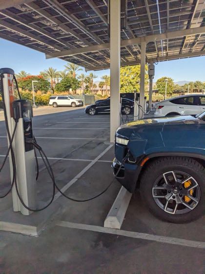 EV charger at Indian Wells Golf Resort