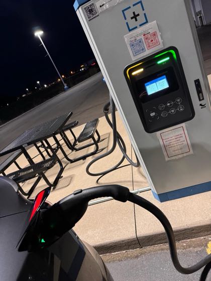 EV charger at Victory Chevrolet
