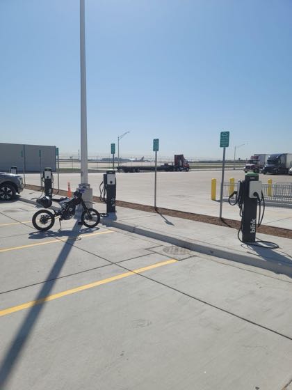 EV charger at O'Hare Airport - World Flight Services