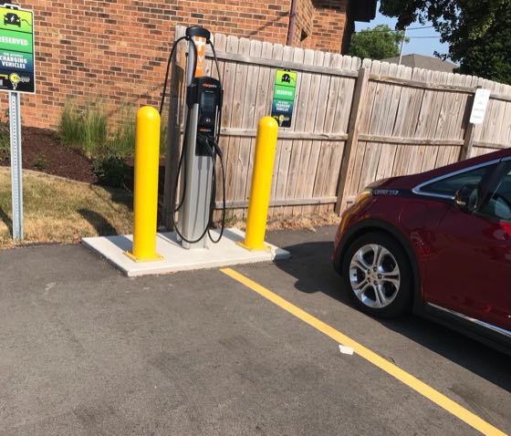 EV charger at Byron Chamber of Commerce