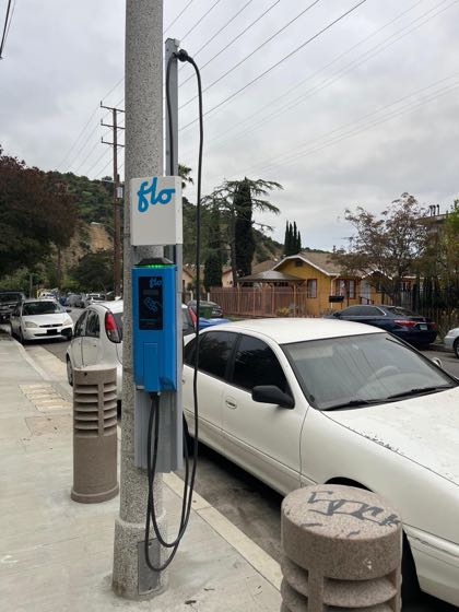 EV charger at S Ave 57 & Omaha St Parking