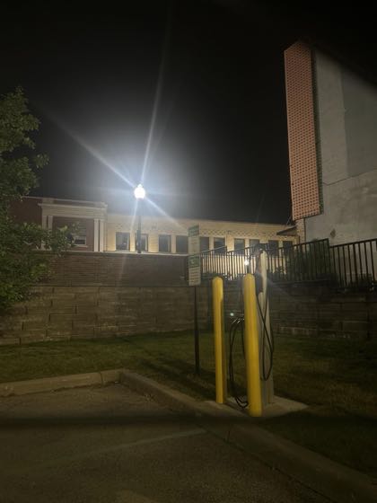EV charger at 120 W. Front St Parking Lot