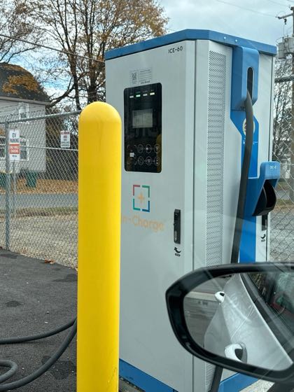 EV charger at Romeo Chevrolet of Glens Falls