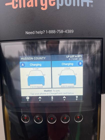 EV charger at Lincoln Park - Parking Lot A