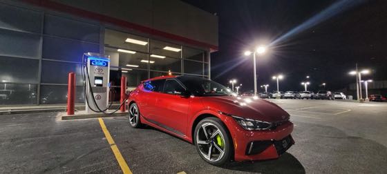 EV charger at Umansky Toyota
