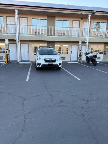 EV charger at Rodeway Inn Historic Route 66
