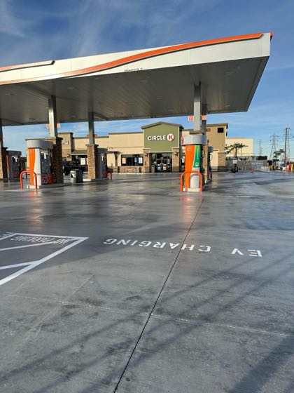 EV charger at Circle K Jurupa Valley