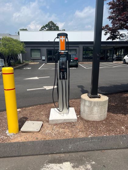 EV charger at Manchester Mazda