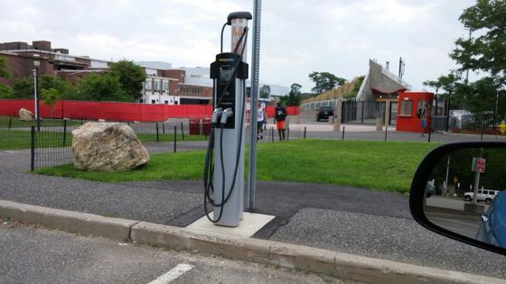 EV charger at Stony Brook University - Kenneth P Lavalle Stadium