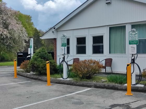 EV charger at LaGrange Motel & Extended Stay