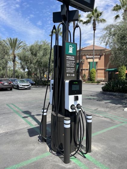 EV charger at Woodbury Town Center - Starbucks