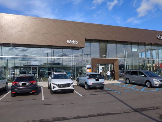 EV charger at Webb Hyundai Merrillville