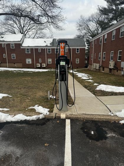 EV charger at Nutley Gardens Apartments