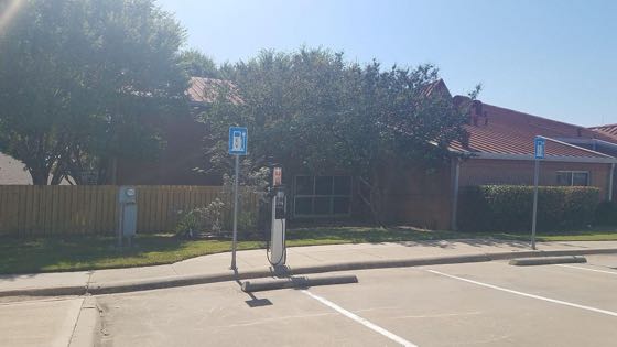 EV charger at South Branch Library