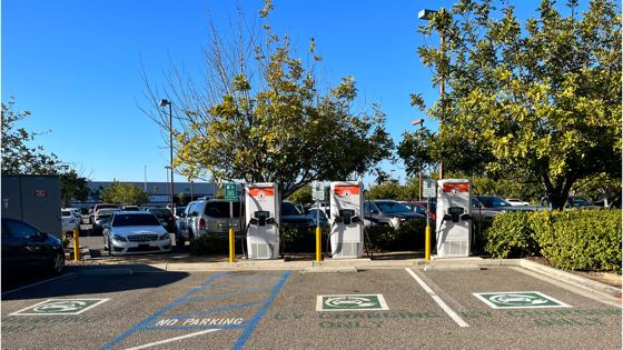 EV charger at LA Fitness