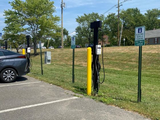 EV charger at Hudson City School District