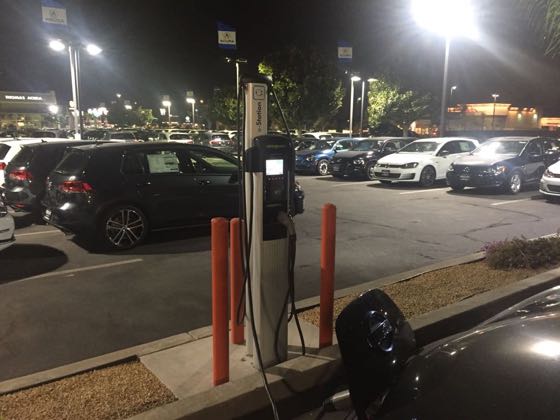 EV charger at Bozzani Volkswagen Motors