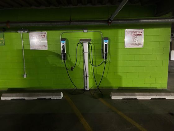 EV charger at Hilton East Brunswick