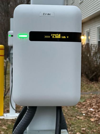 EV charger at 1 Dorchester Dr Parking