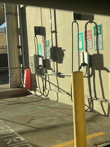 EV charger at Memorial Hermann Health System - MC Garage 4