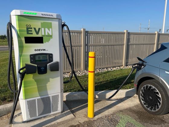 EV charger at Meijer Angola
