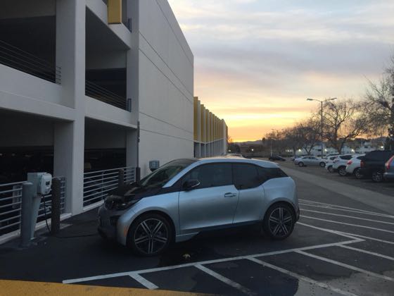 EV charger at Cal State University Northridge - Lot B5