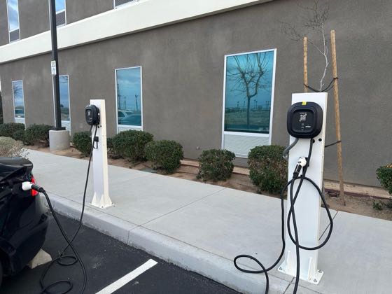 EV charger at Home2 Suites By Hilton Palmdale