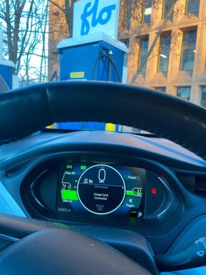 EV charger at Wesleyan University - Exley Science Center