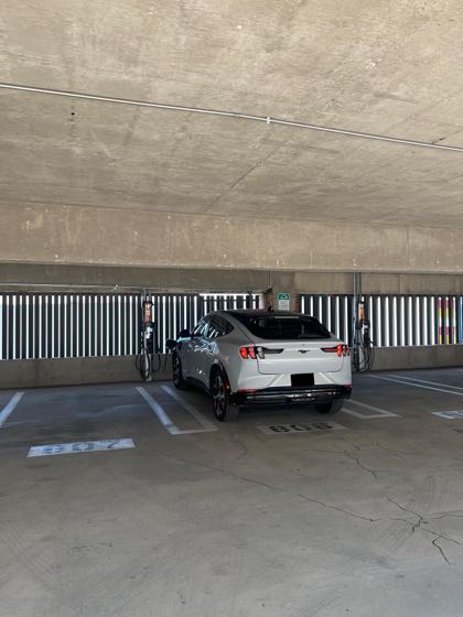 EV charger at Ross Avenue Garage