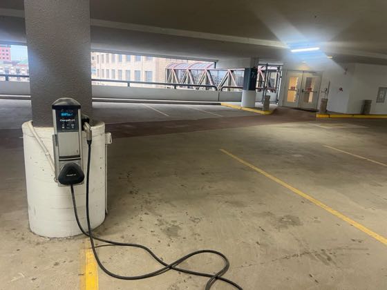 EV charger at 146 Navarro St Parking Garage