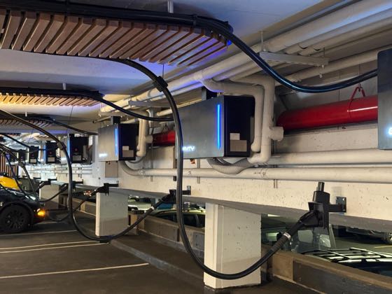 EV charger at Manhattan Plaza - Gravity Center