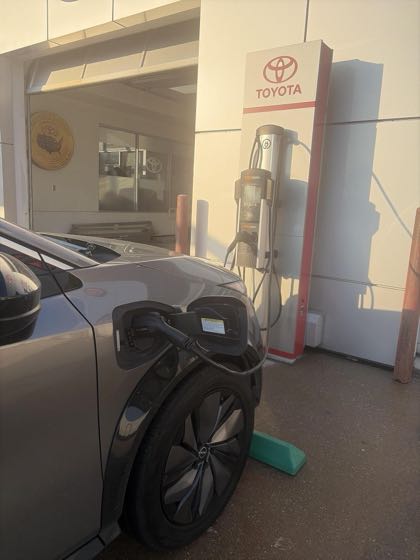 EV charger at Yokem Toyota