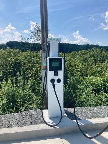 EV charger at Palermo`s Pizza Restaurant & Bar