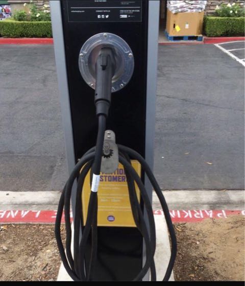 EV charger at Valencia Crossroads - Whole Foods