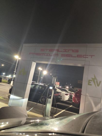 EV charger at Sterling Premium Select