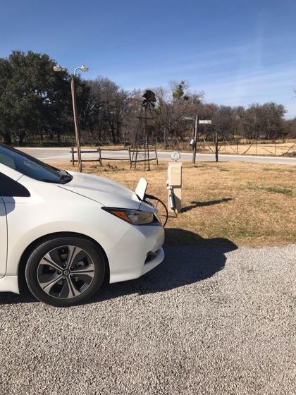 EV charger at Coffee Creek RV Park