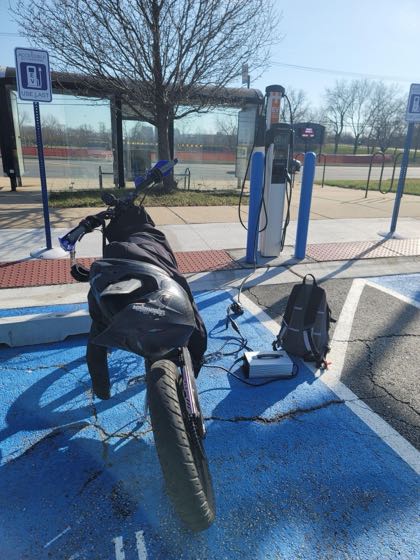 EV charger at Blue Island Pace Park & Ride