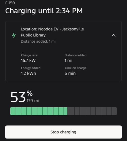 EV charger at Jacksonville Public Library