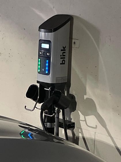 EV charger at Erie Ontario Parking Garage