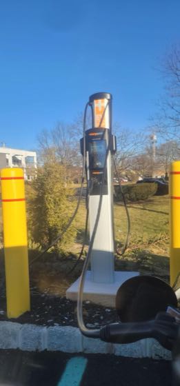 EV charger at Starbucks