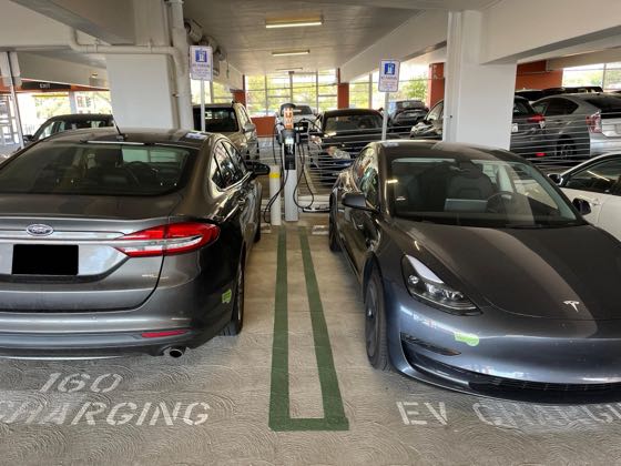 EV charger at Southwestern Live Well Center