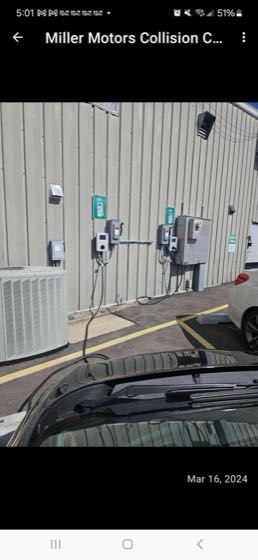 EV charger at Miller Ford - Level 2