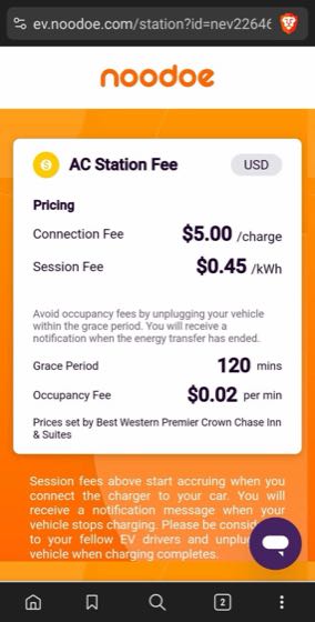 EV charger at Best Western Premier Crown Chase Inn & Suites