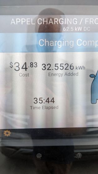 EV charger at Hyundai of Brenham