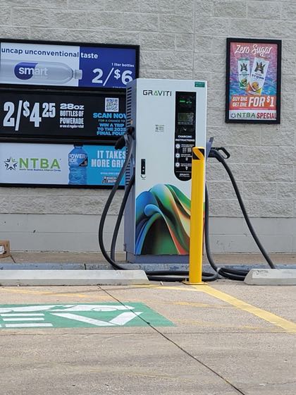 EV charger at Rowlett Shell
